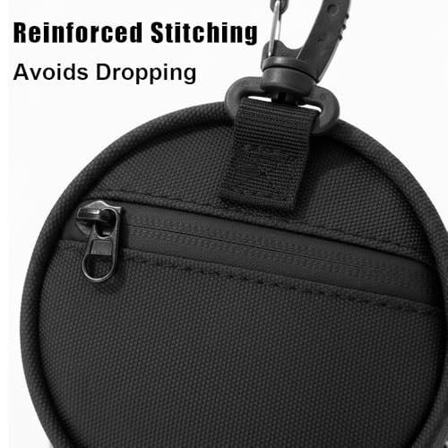 Fishing Line Storage Bag, Portable Fish Line Case Coin Key Pouch with Cable Hole & Hook for Outdoor Fishing - Gray - Size 1Pack