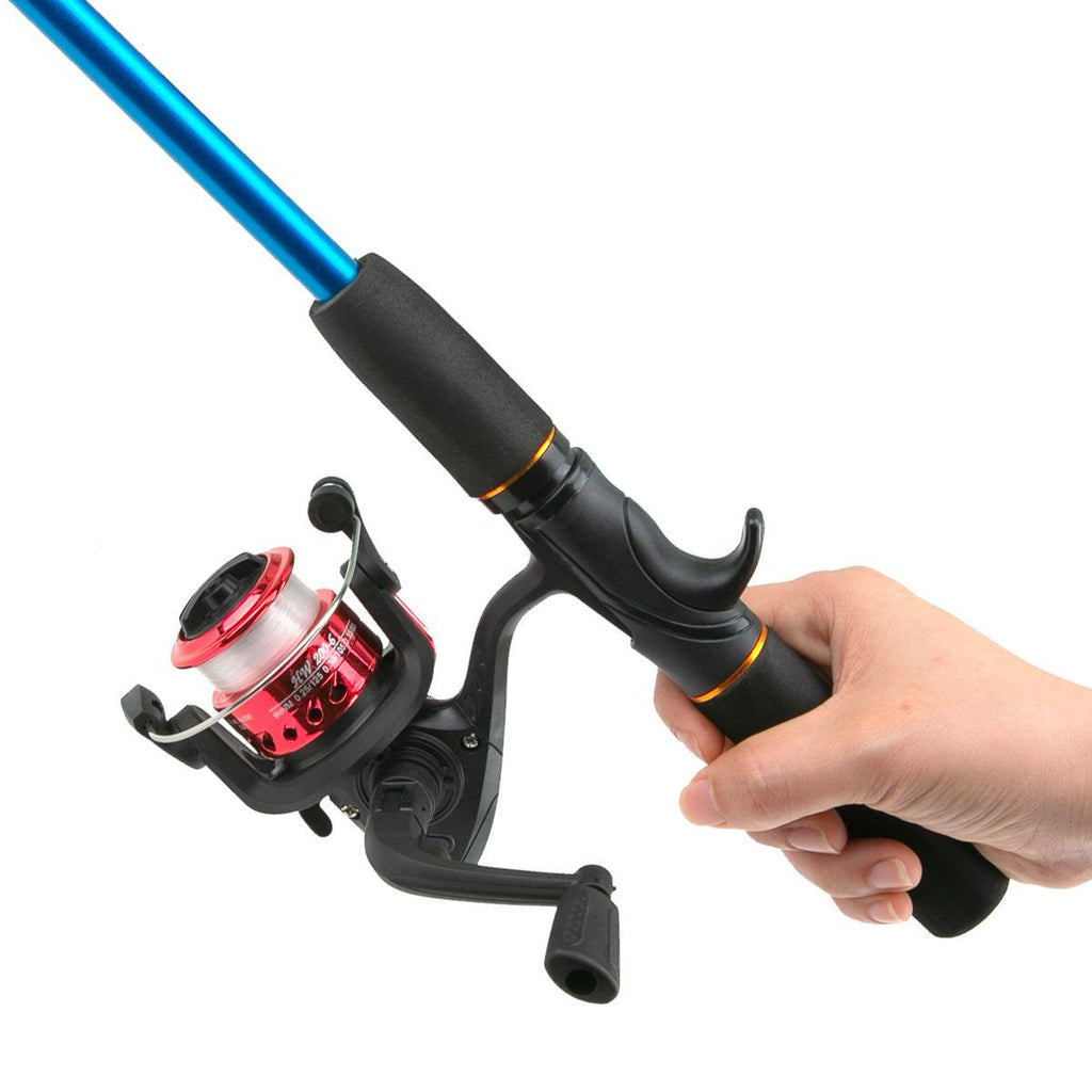Beginner Fishing Set Fishing Tackles Including Reel Telescopic Rod Float Baits Hook Connector Landing Net & Storage Bag Rod - Green Set 1 - Size 1 Pack