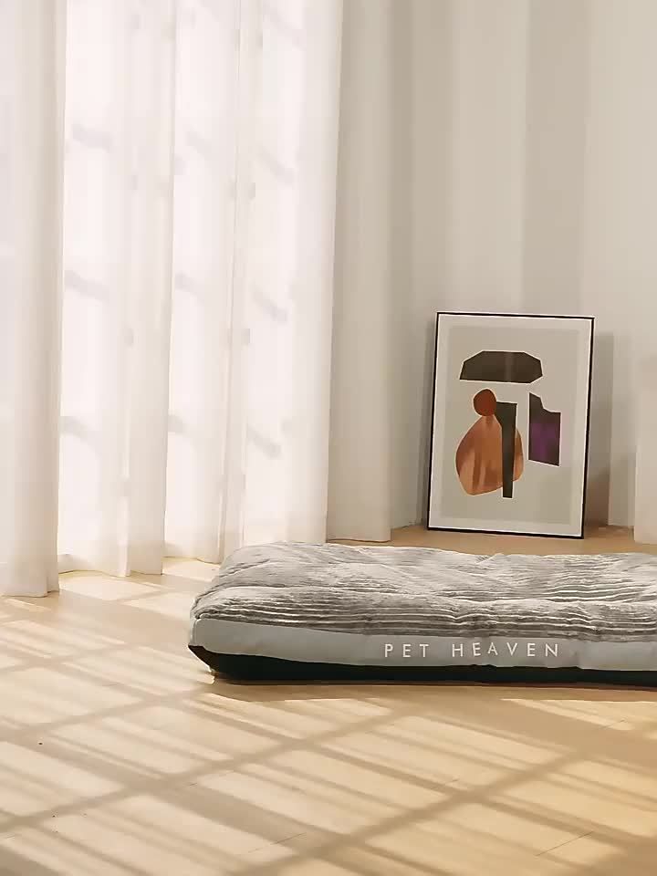 Warm Dog Bed Washable Pet Bed Non-Slip Dog Bed High Backrest Dog Bed Thick Dog - Gray - Size 31.5*25.6in