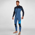 3MM Men's Full Wetsuit – 4-Way Stretch, UPF 50+, Thermal & Scratch Resistant for Diving & Surfing - Blue - Size M