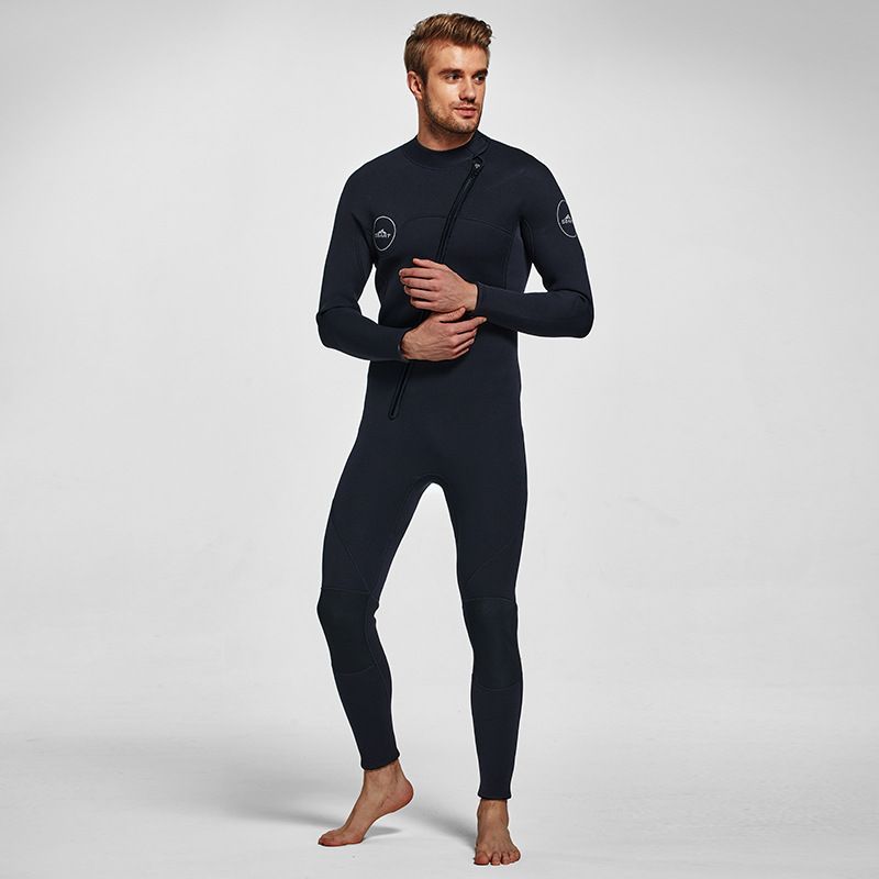 3MM Men's Full Wetsuit – 4-Way Stretch, UPF 50+, Thermal & Scratch Resistant for Diving & Surfing - Blue - Size XL