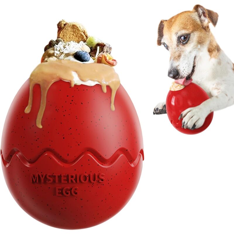 Classic Dog Toy, Chew, Chase And Fetch Toy, Slow Feeding Dino Egg Dog Toy, Durable Dog Toy For Large Puppy