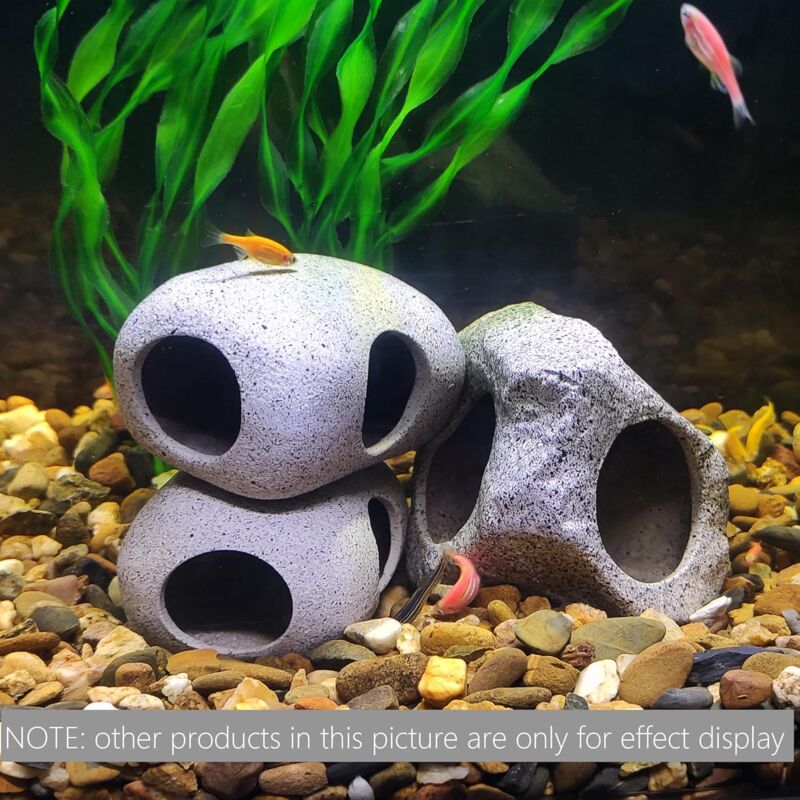 Aquarium ROcks For Fish Breeding, Playing And Resting, Small Ceramic Decorative Stones For Aquarium