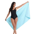 Microfiber Quick‑Dry Beach Towel, Lightweight Compact Sports Travel Towel, Super Absorbent No‑Lint Swim Gym Towel 76×152cm for Beach Camping Fitness（Lake blue）