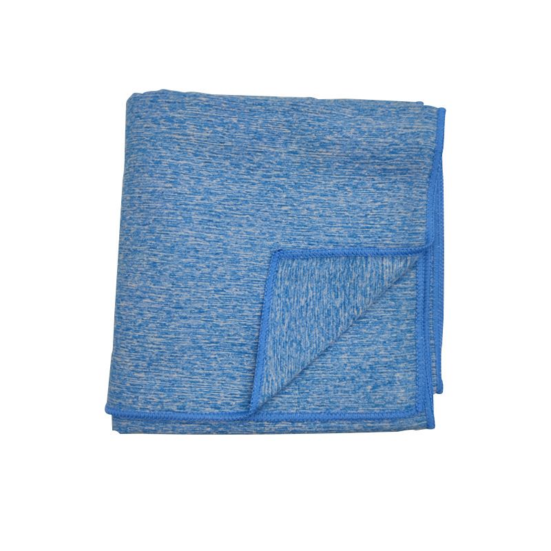 Ultra‑Absorbent Quick Dry Microfiber Beach Towel, 140*70CM, Double‑Sided Velvet Lightweight Portable Swimming Sports Towel for Beach, Swimming, Yoga, Travel（Blue snowflakes）