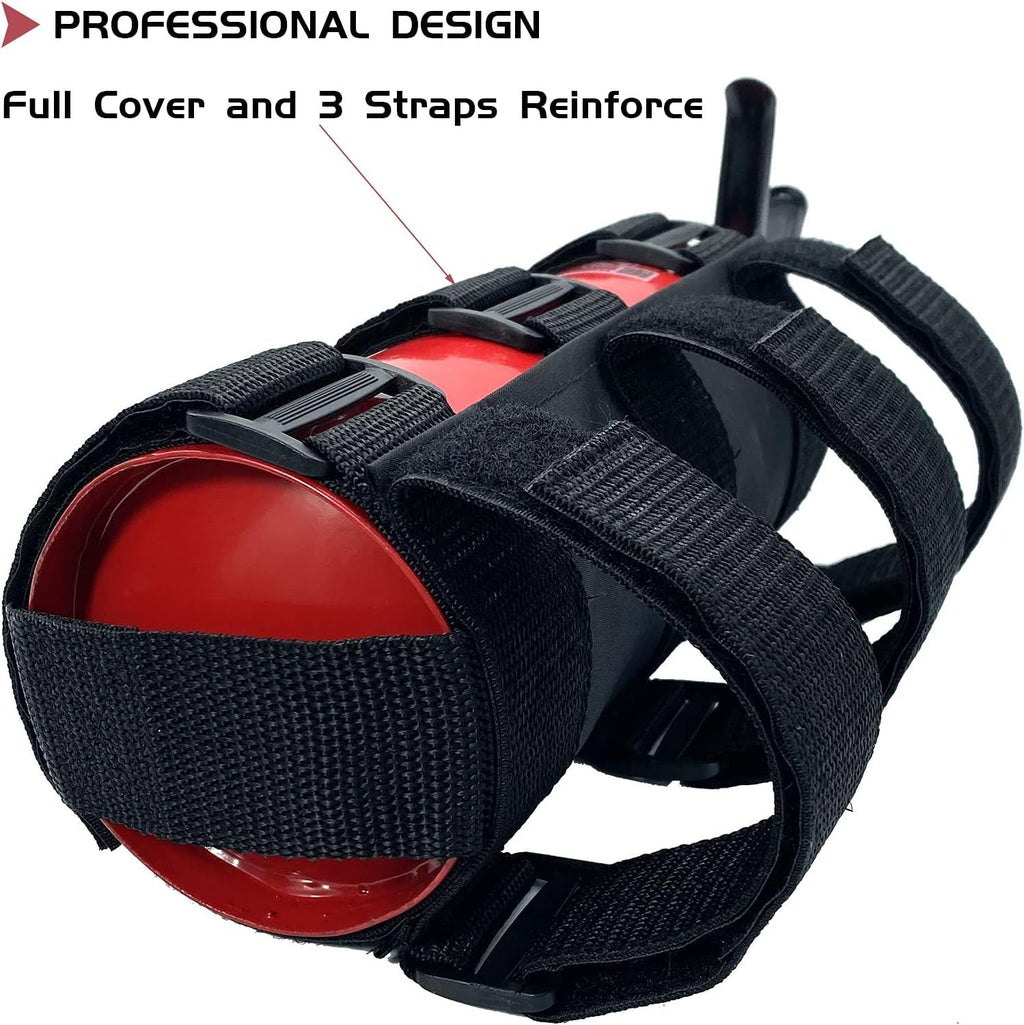 Adjustable Fire Extinguisher Roll Bar Mount, Quick-Release Holder Strap for Jeep Wrangler, Polaris Ranger, RZR and Can-Am Maverick Vehicles