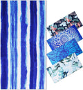 Oversized Terry Beach Towel, Soft Extra-Large Pool and Swim Towel for Adults, Travel, Cruise, Beach and Lounge Chairs, Blue Stripe, 152 x 183 cm