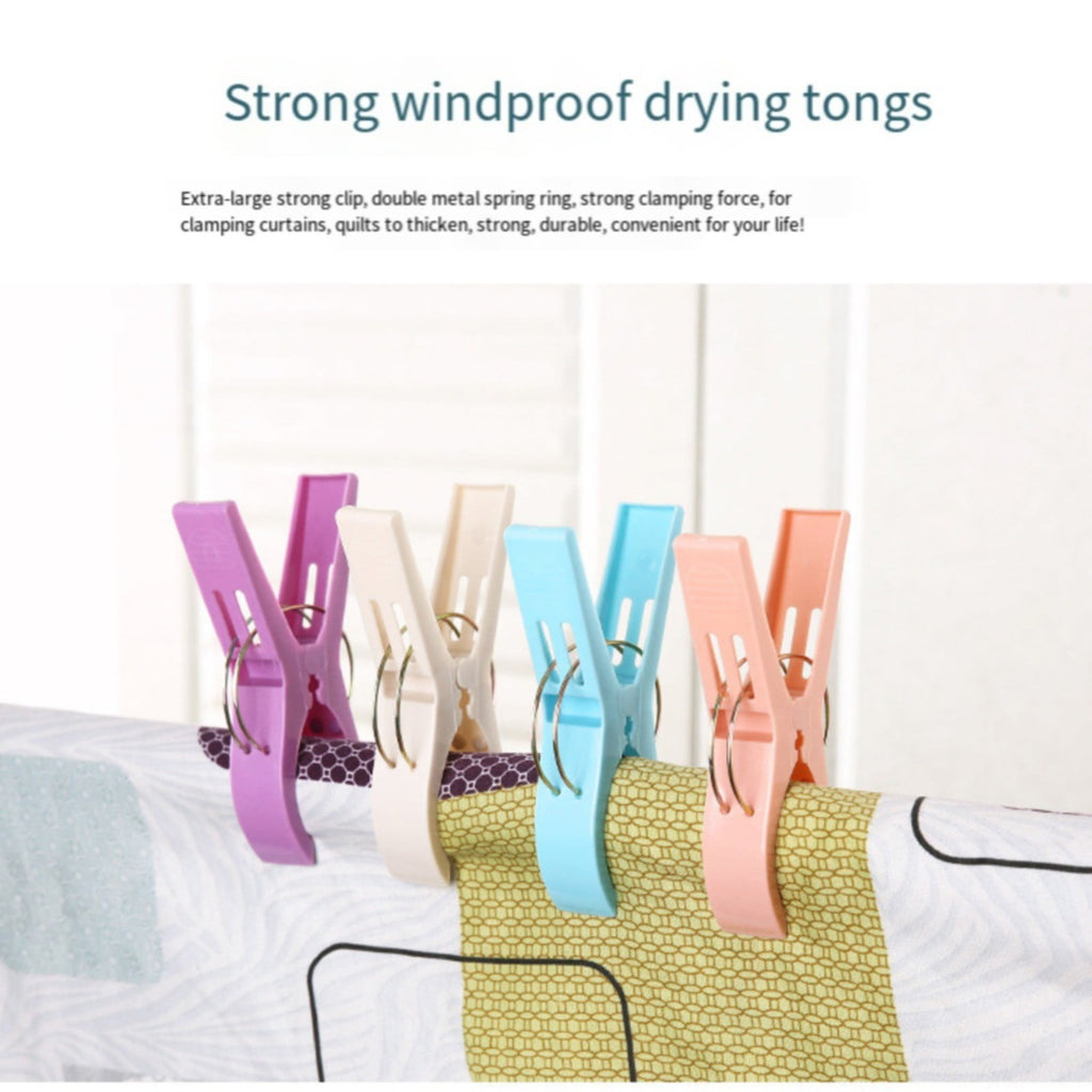 4 Pieces Beach Towel Clips, Colour Beach Clips, Towel Clips for Beach Chairs Cruise, Heavy Duty Clothes Pins-Keep Your Towel from, 8.5 x 12 cm
