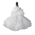 White dog dress, big bow dog wedding dress, princess dress, wedding dress, birthday party dress, pet princess dress