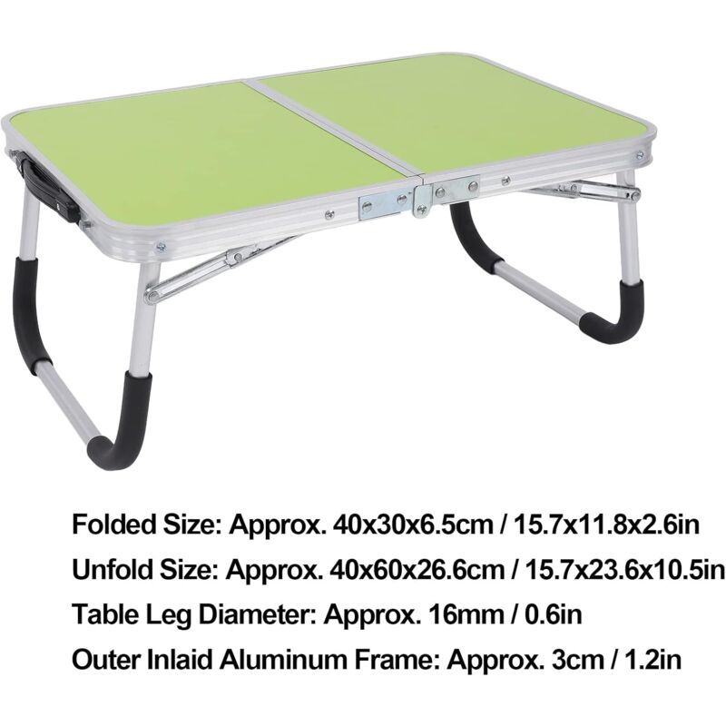 Folding camping table, short folding camping table, small portable camping table, aluminum alloy, ultra-light, compact, thickened camping table