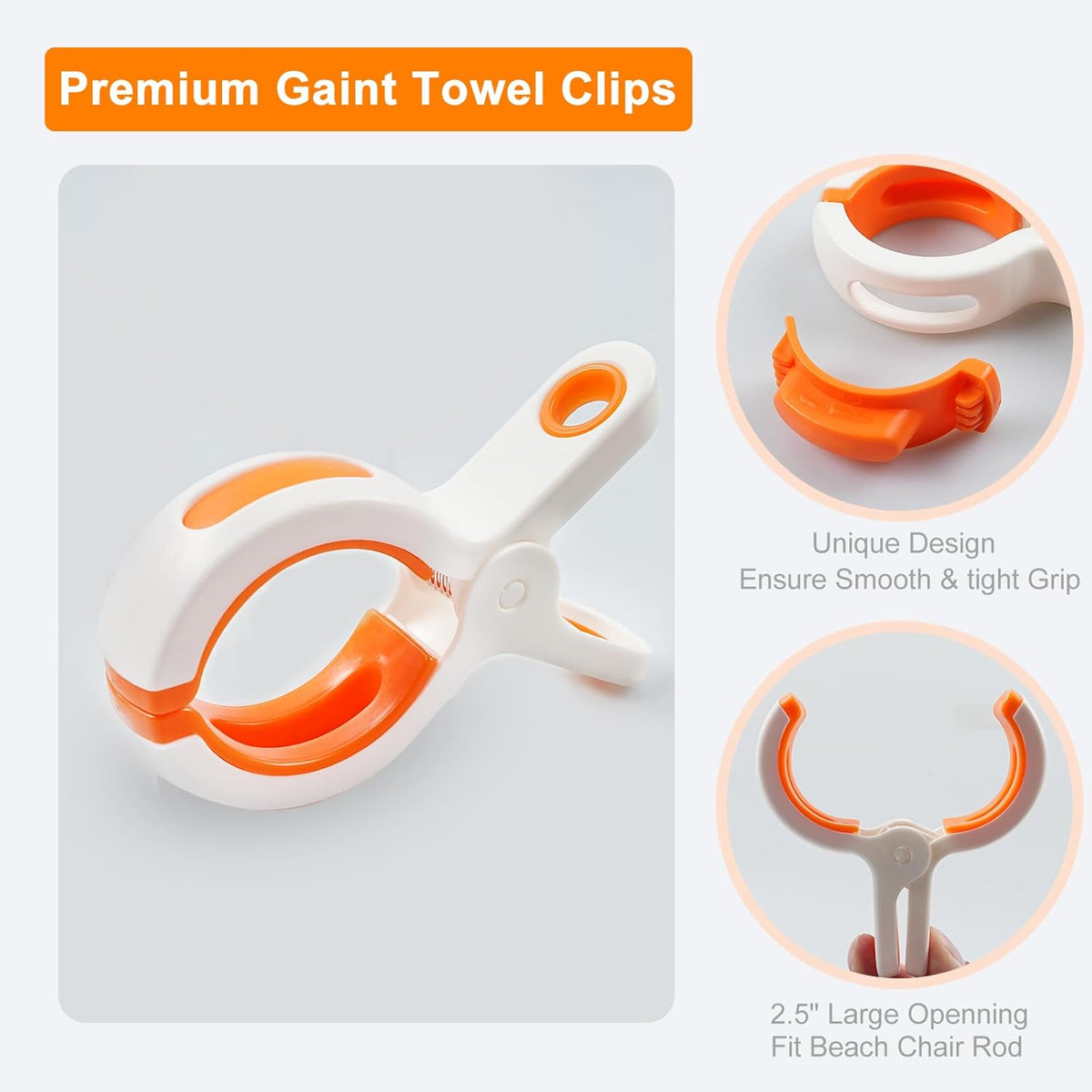 Beach Towel Clips for Beach Chair Towel Holder for Beach Chair Pool Chair on Cruise-Jumbo Size,Plastic Strong Beach Chair Clips to Keep Your Towel from Blowing Away,Heavy Duty and in Bright Colors