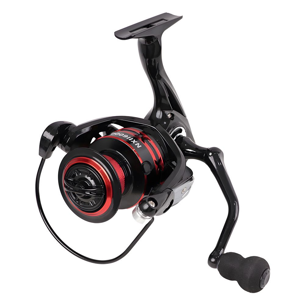 All Metal Spinning Fishing Reel - Ultra Smooth 5.2:1 Gear Ratio Saltwater Freshwater - Corrosion Resistant CNC Machined Fish Reel for Surfcasting Kayak - 4000 Size Red