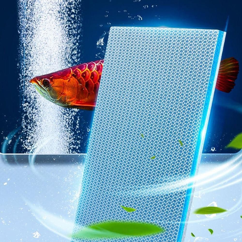 4Pcs Replacement Aquarium Filters 8-Layer Reusable Density Filter for Fish Tank