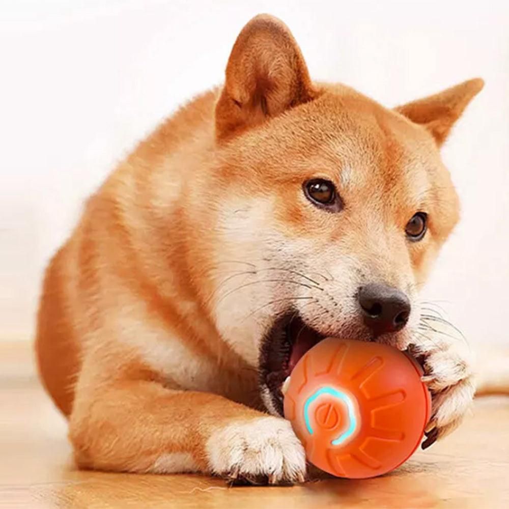 2Pcs 4.5CM Automatic Moving Ball Toy for Cats USB Rechargeable Interactive Vibrating Cat Toy