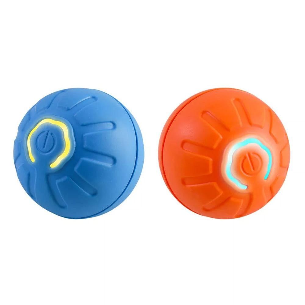 2Pcs 4.5CM Automatic Moving Ball Toy for Cats USB Rechargeable Interactive Vibrating Cat Toy