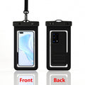 Single-Hand Selfie Phone Waterproof Pouch, High-Sensitivity Touch Screen, for Snorkeling and Surfing—Black