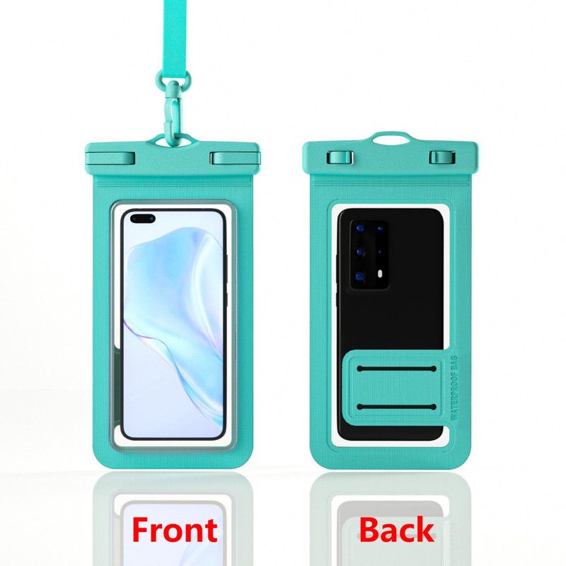 Single-Hand Selfie Phone Waterproof Pouch, High-Sensitivity Touch Screen, for Snorkeling and Surfing—Green