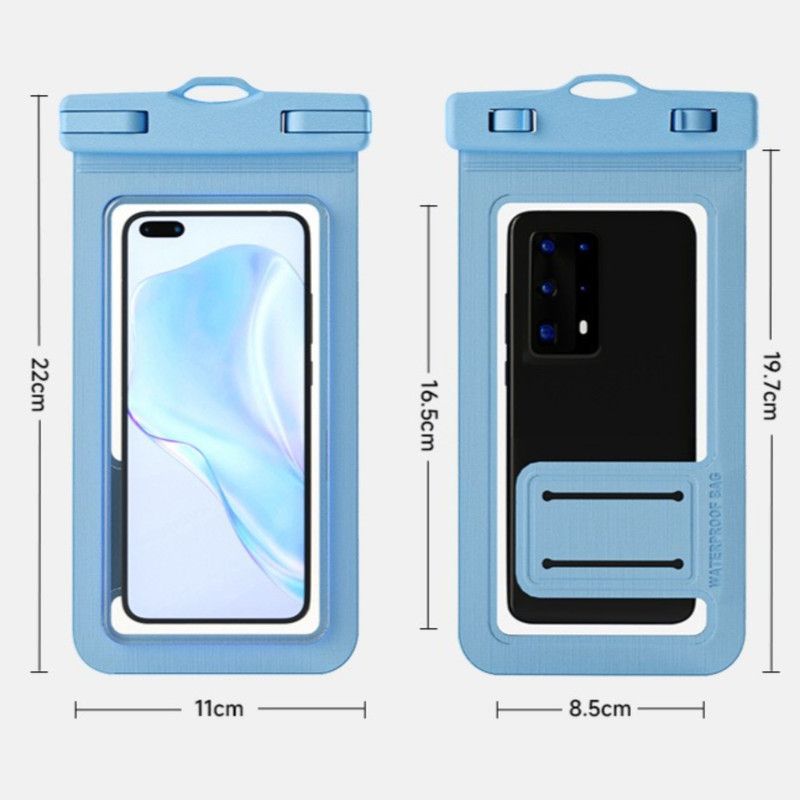 Single-Hand Selfie Phone Waterproof Pouch, High-Sensitivity Touch Screen, for Snorkeling and Surfing—Light Green