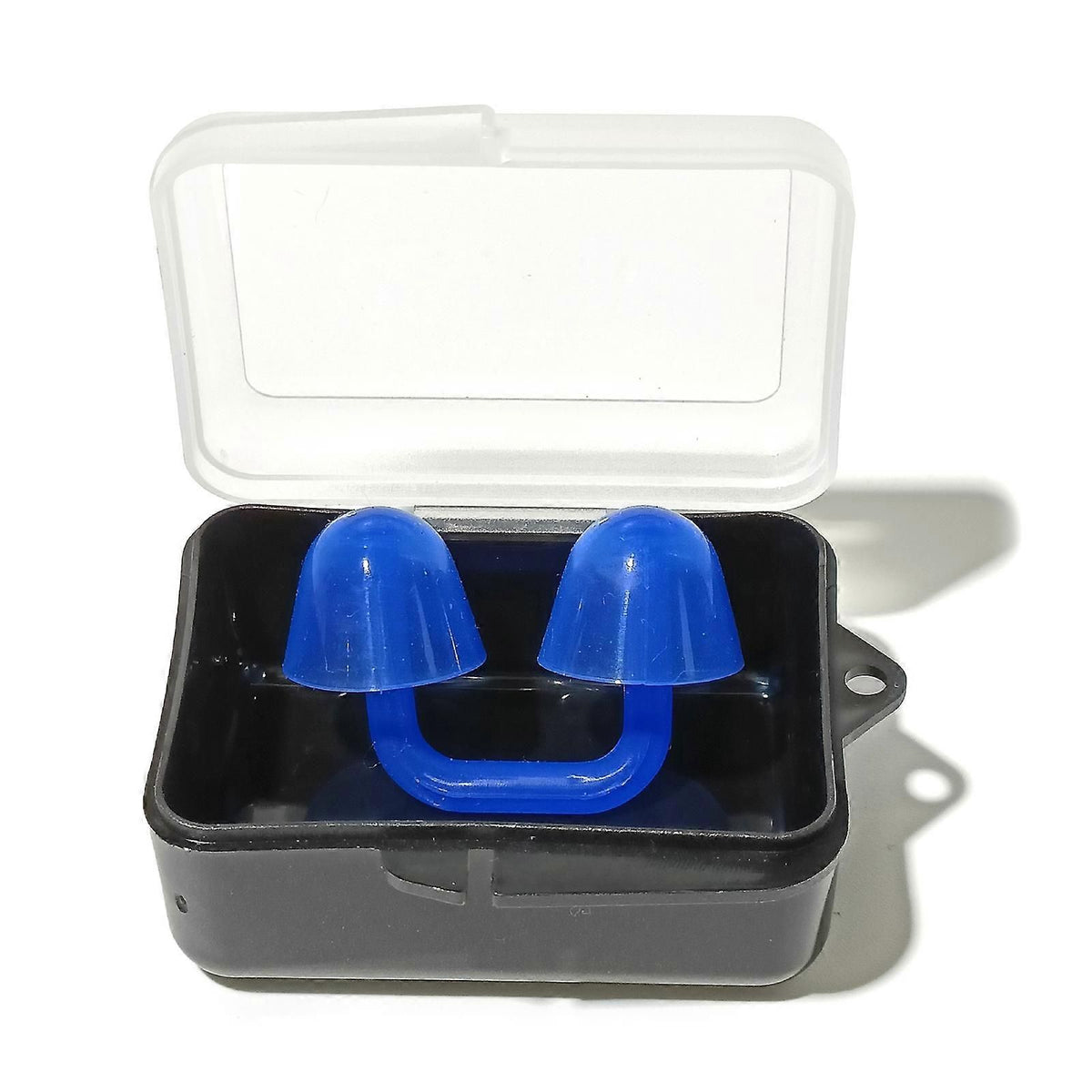 Swimming Nose Clip Silicone Nose Plug, Comfortable Adjustable Nose Clip for Swimming, Diving, Training and Water Sports - Blue