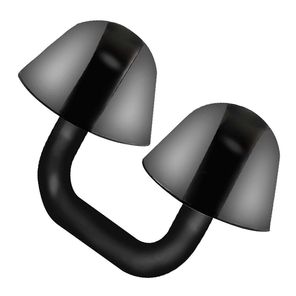Swimming Nose Clip Silicone Nose Plug, Comfortable Adjustable Nose Clip for Swimming, Diving, Training and Water Sports - Black