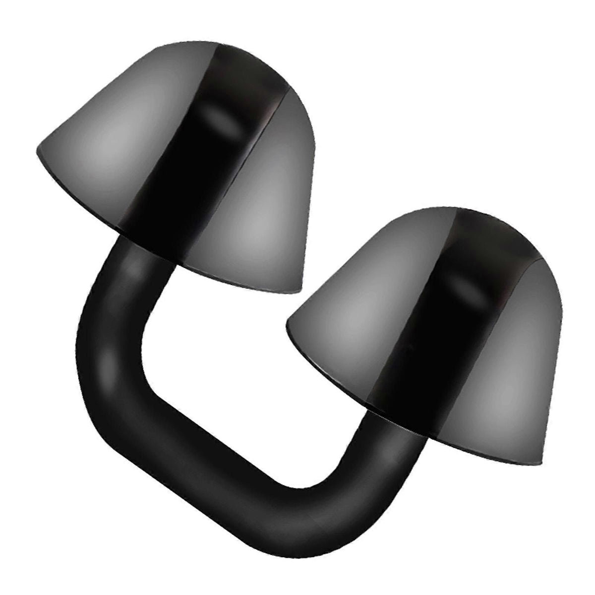 Swimming Nose Clip Silicone Nose Plug, Comfortable Adjustable Nose Clip for Swimming, Diving, Training and Water Sports - Black