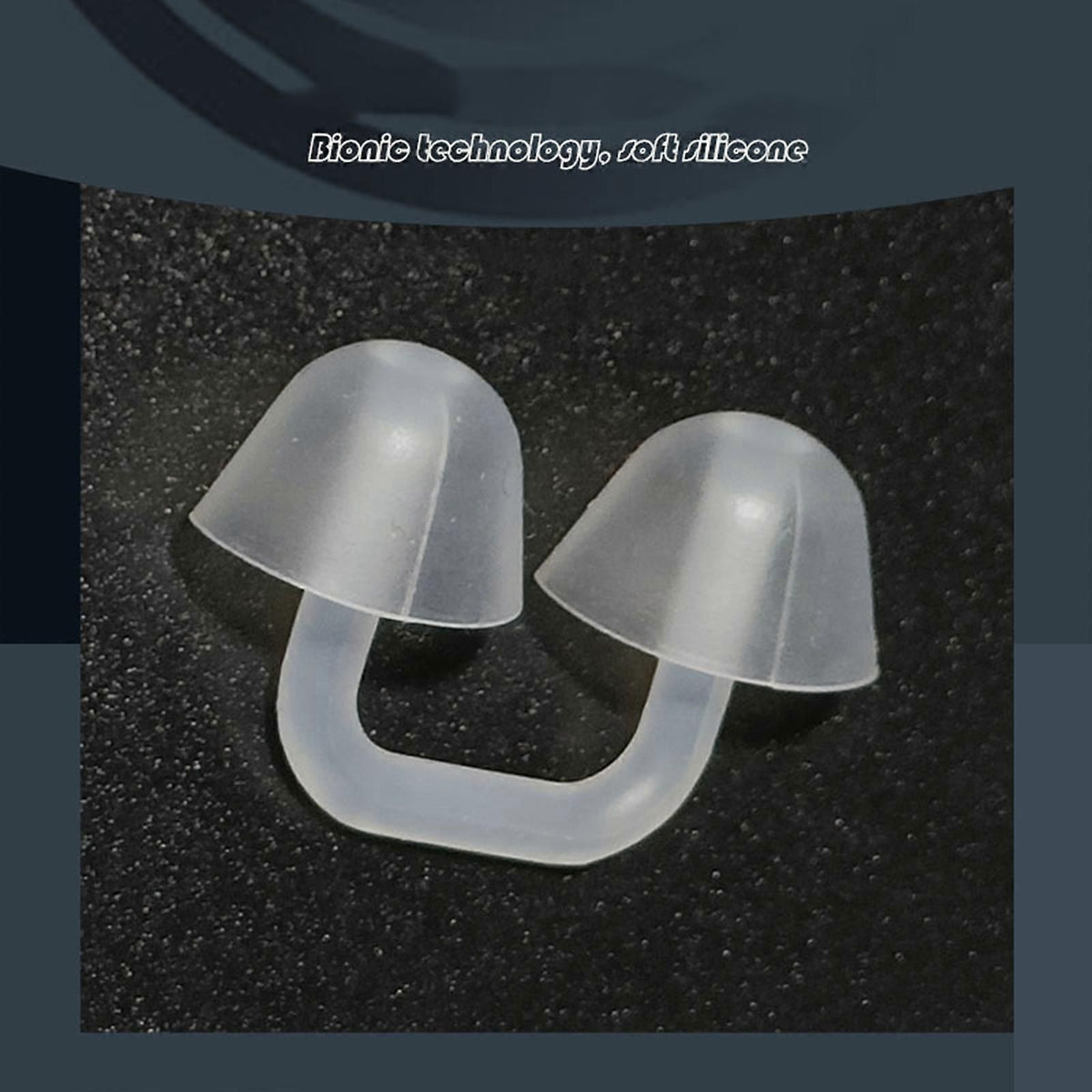 Swimming Nose Clip Silicone Nose Plug, Comfortable Adjustable Nose Clip for Swimming, Diving, Training and Water Sports - Black