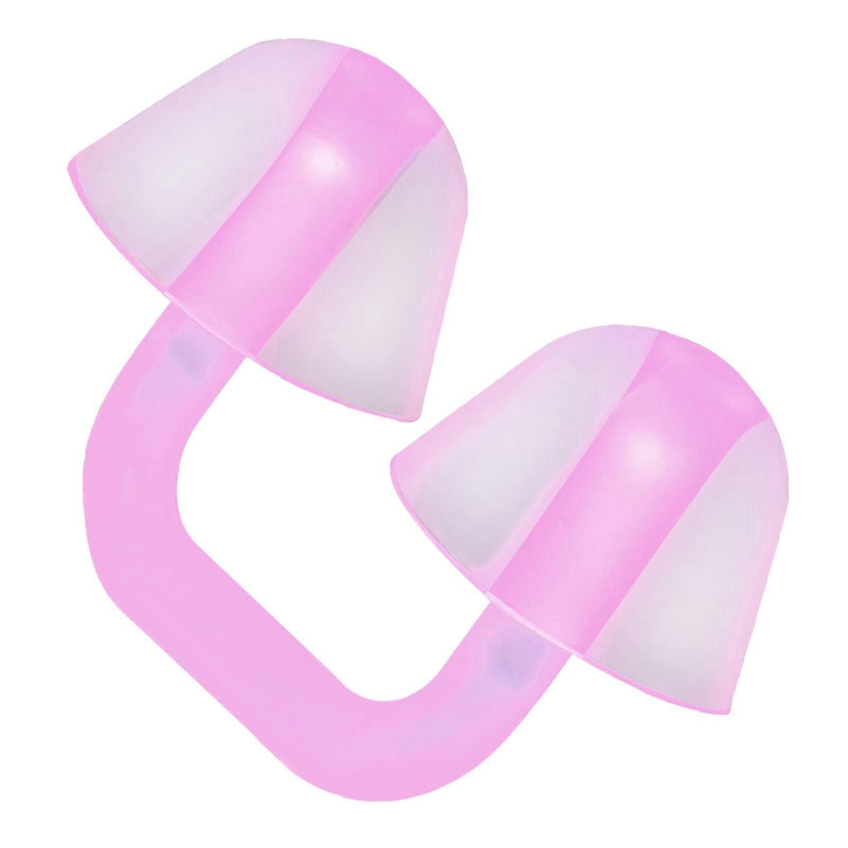 Swimming Nose Clip Silicone Nose Plug, Comfortable Adjustable Nose Clip for Swimming, Diving, Training and Water Sports - Pink
