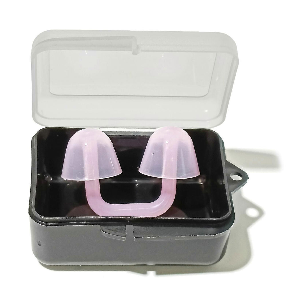 Swimming Nose Clip Silicone Nose Plug, Comfortable Adjustable Nose Clip for Swimming, Diving, Training and Water Sports - Purple