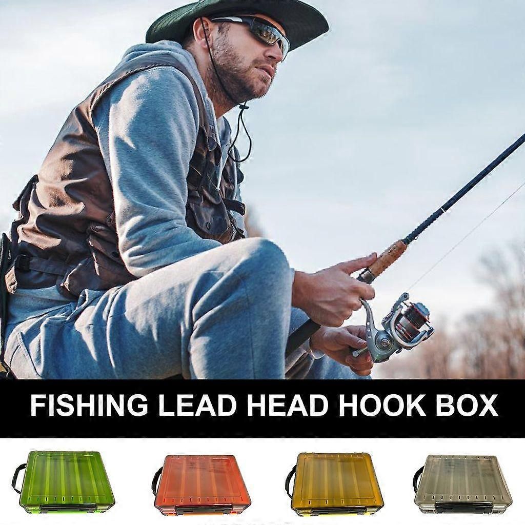 Fishing Lures Baits Hook Case Tackle Organizers Terminals Fishing Tackle Box - Yellow