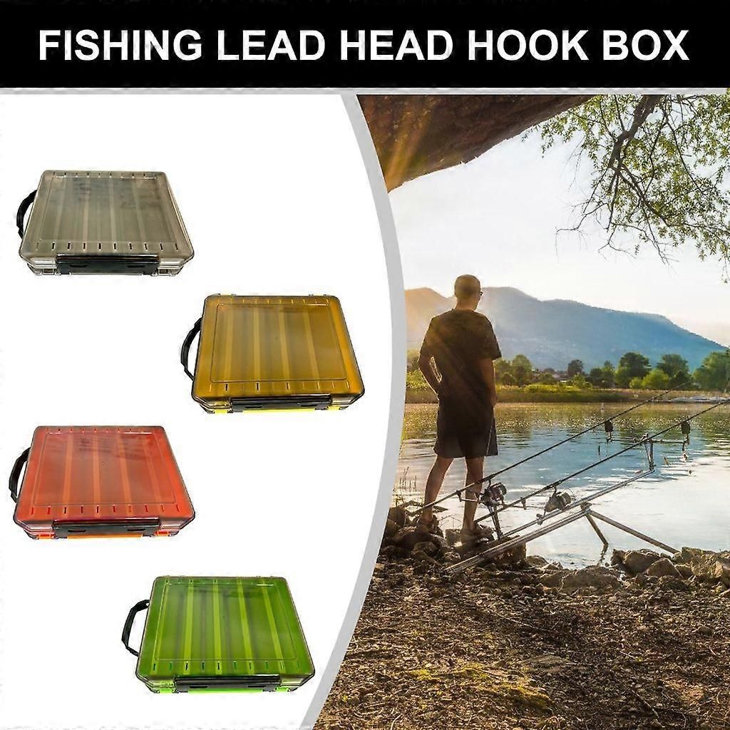 Fishing Lures Baits Hook Case Tackle Organizers Terminals Fishing Tackle Box - Yellow