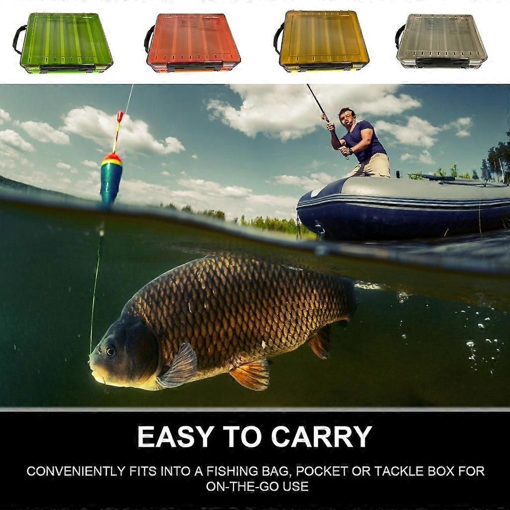 Fishing Lures Baits Hook Case Tackle Organizers Terminals Fishing Tackle Box - Yellow