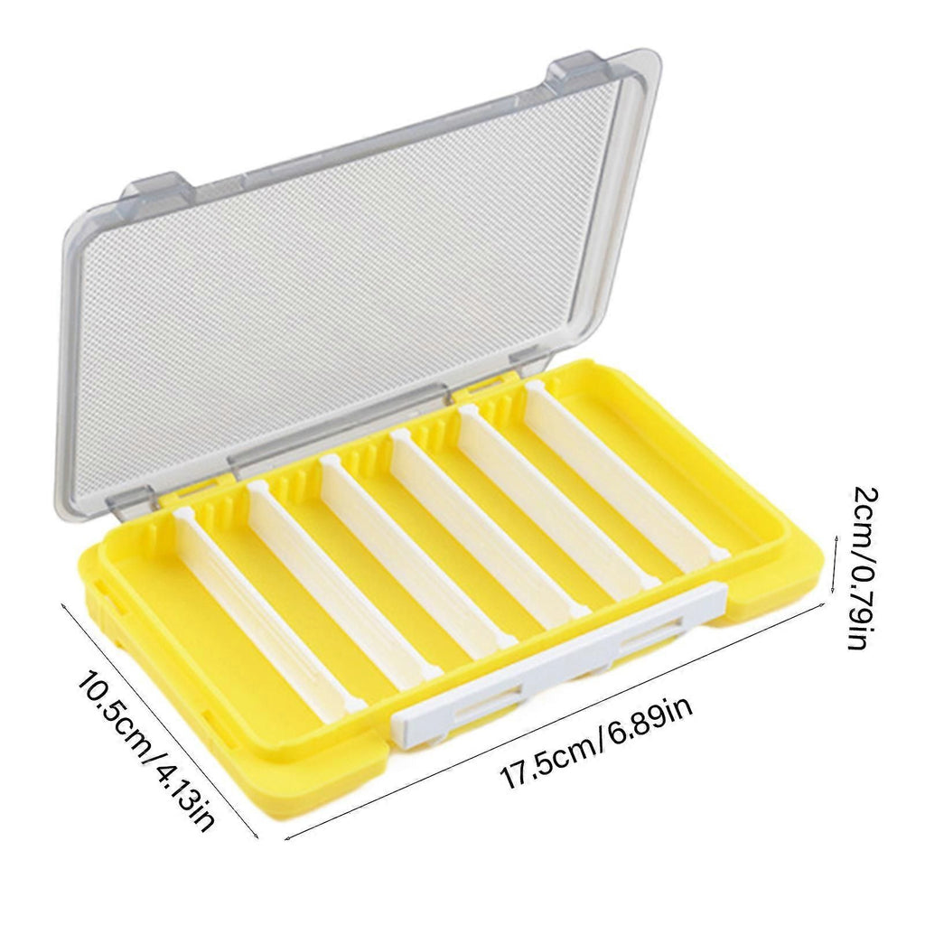 Fish Baits Storage Case with Detachable Compartments Grids Fishing Tackle Storage Box Seal Waterproof Fishing Tackle Box - Grey