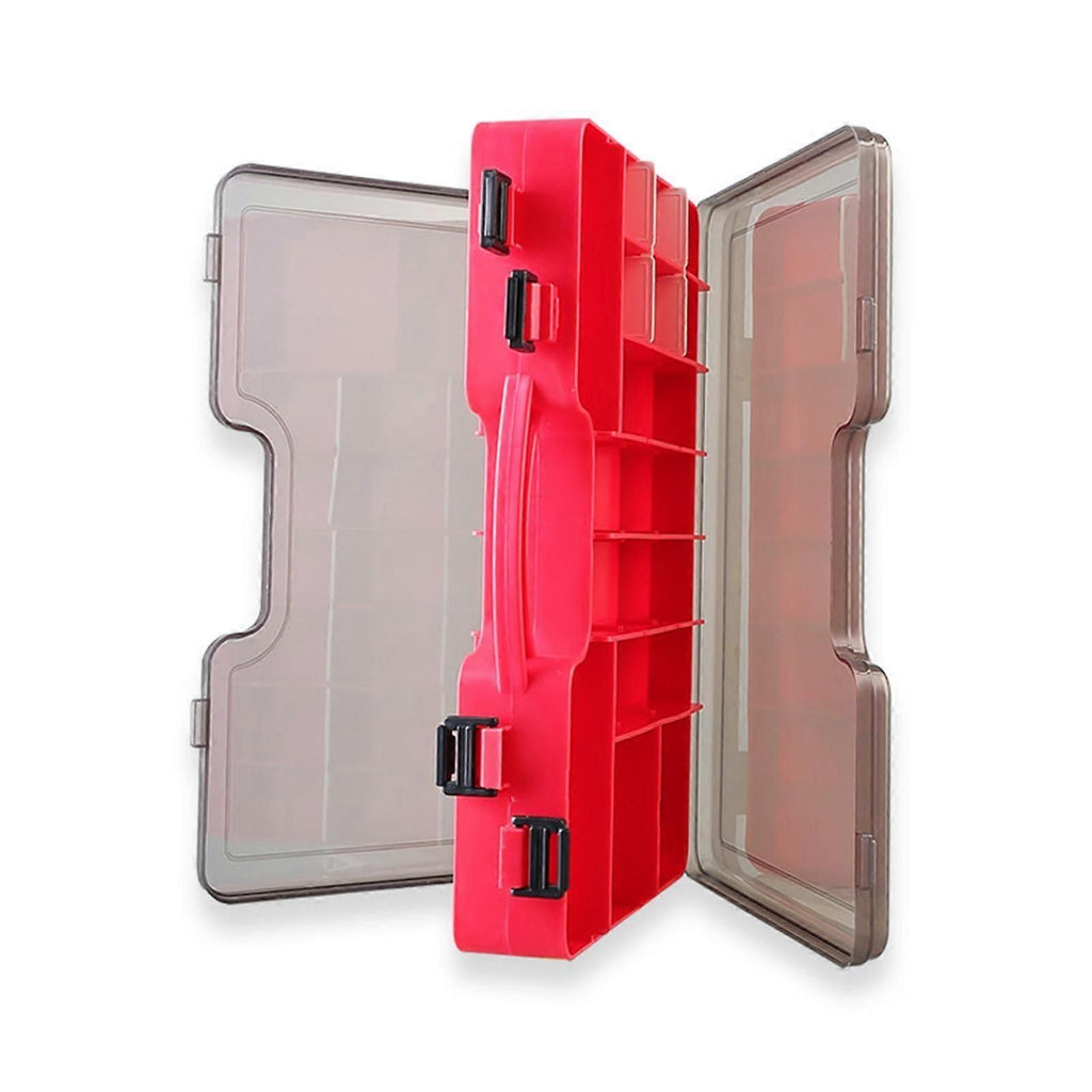 Fishing Tackle Box Organizer with Removable Dividers,44 Grids,Fishing - Yellow