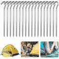 Aluminum Tent Pegs, 18 Pieces 18cm Tent Nails Tent Hooks Tent Stake Hard Ground Tent Pegs Camping Pegs Camping, for Gardening Camping Tents
