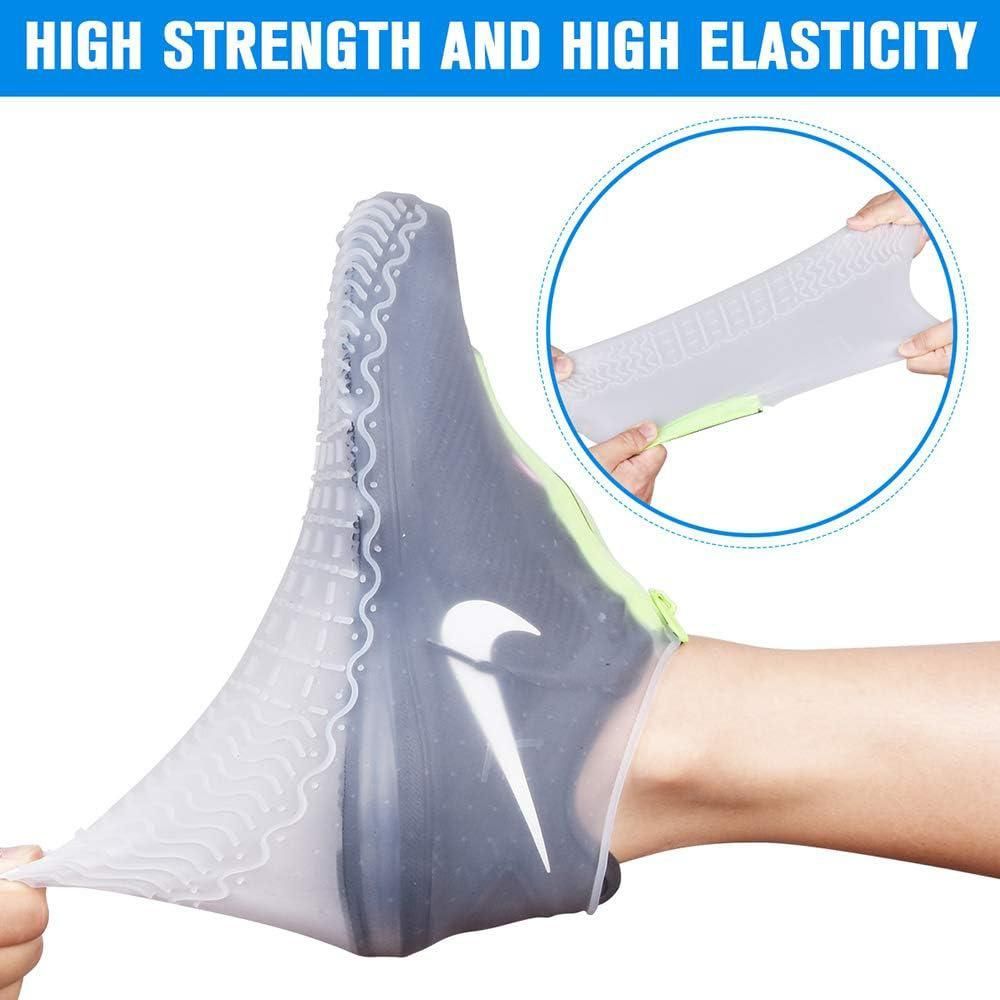 Waterproof Silicone Shoe Covers Reusable Overshoes - Yellow - XL