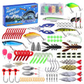 101Pcs Plastic Fishing Lures Tackle Prawn Shrimp Flathead Bream Cod Bass Lure Fishing Kit