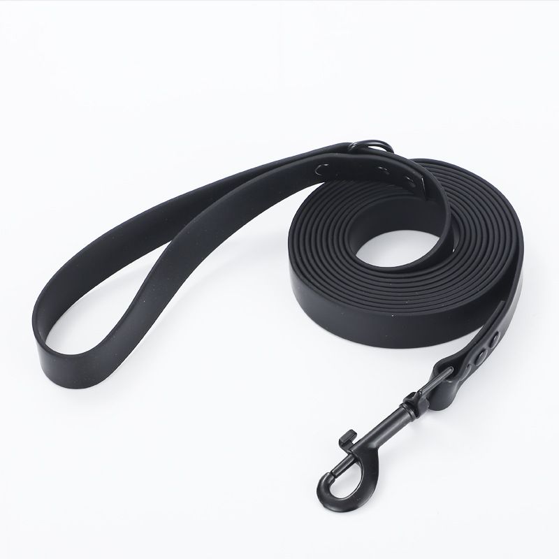 Pet Leash Roommate PVC Waterproof Dog Training Rope black 1.5m*2.0cm