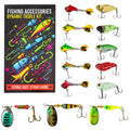 Outdoor lure fishing hook soft bait box,14pcs