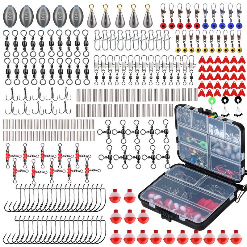 263-piece fishing tackle accessory set