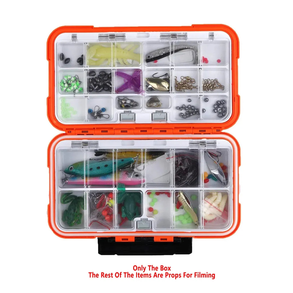 Waterproof Fishing Tackle Box Plastic Storage Case Rock Fishing Gear Organizer