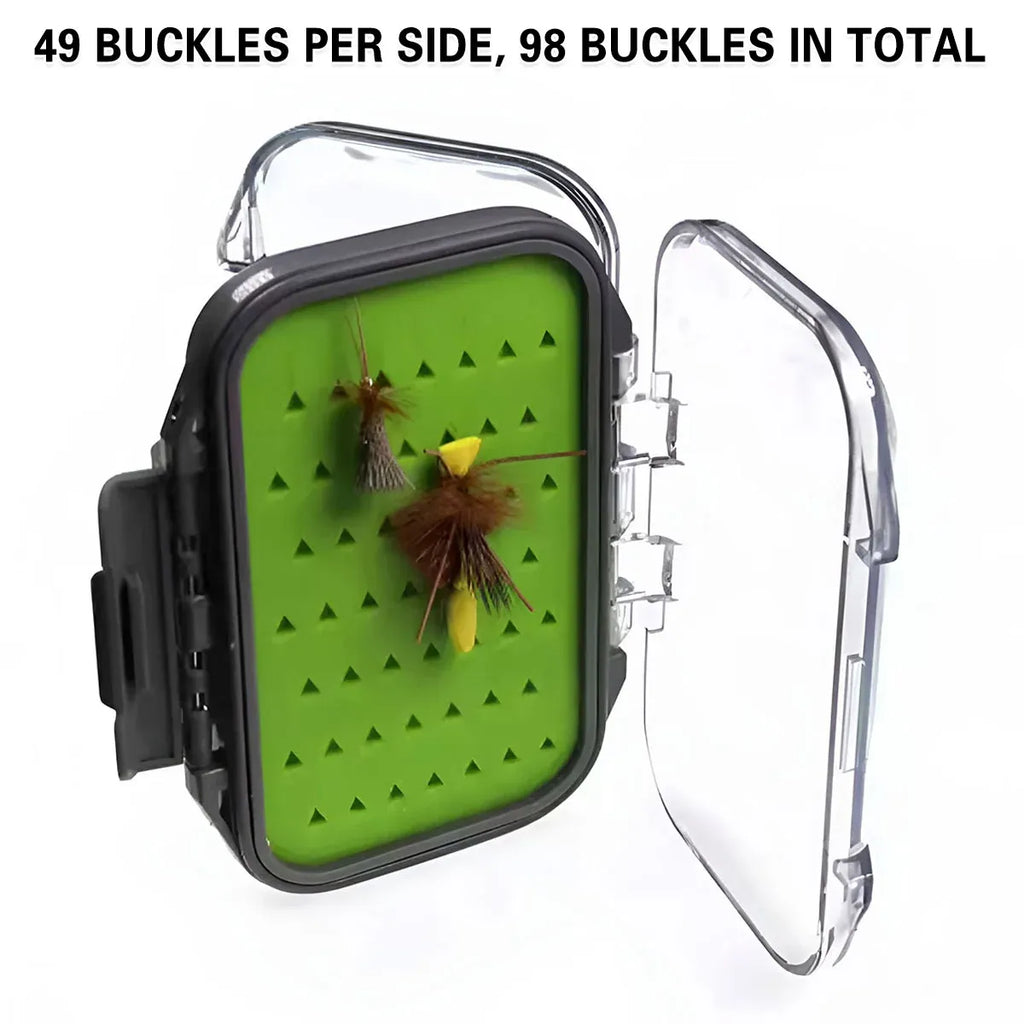 Fly Fishing Hook Box Portable for Fishing Fly Bait Hair Hook Secure Storage