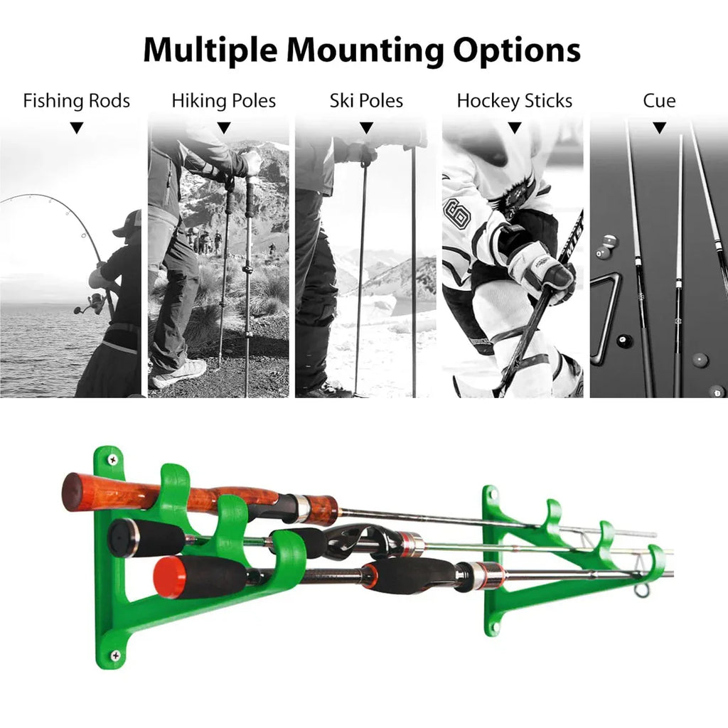 Fishing Rod Holder 3 Rod Capacity Durable for Offshore Kayak Surf - Blue