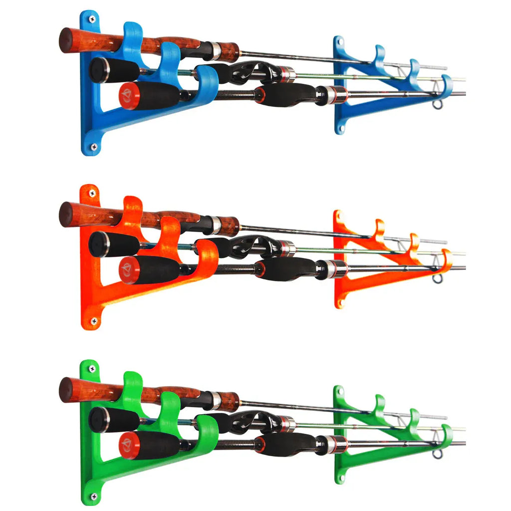 Fishing Rod Holder 3 Rod Capacity Durable for Offshore Kayak Surf - Blue