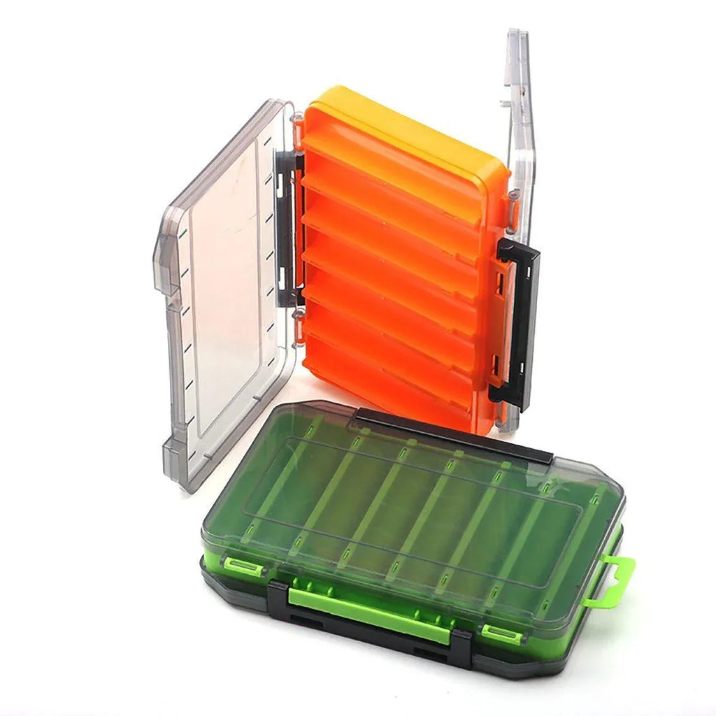 Multifunctional Fishing Bait Storage Box Accessories Gear Organizer Tool Box - Blue-L