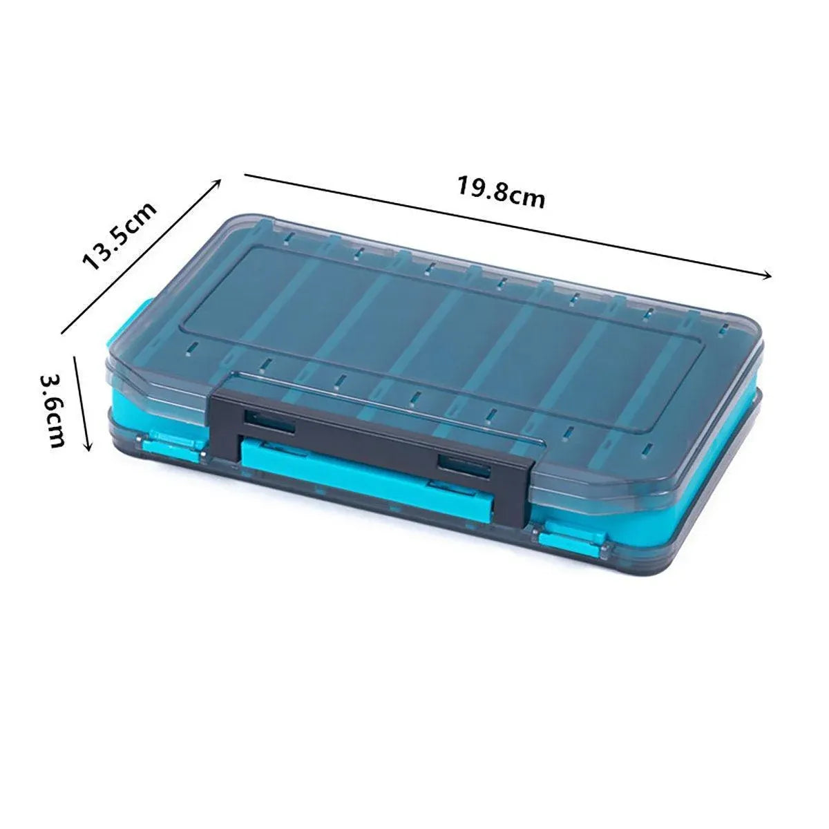 Multifunctional Fishing Bait Storage Box Accessories Gear Organizer Tool Box - Green-L