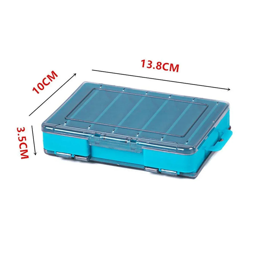 Multifunctional Fishing Bait Storage Box Accessories Gear Organizer Tool Box - Green-L