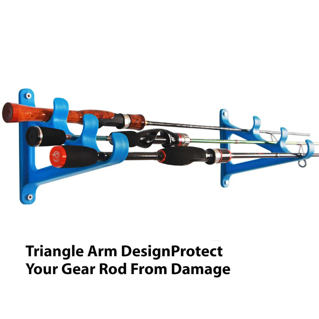 Fishing Rod Holder 3 Rod Capacity Durable for Offshore Kayak Surf - Green