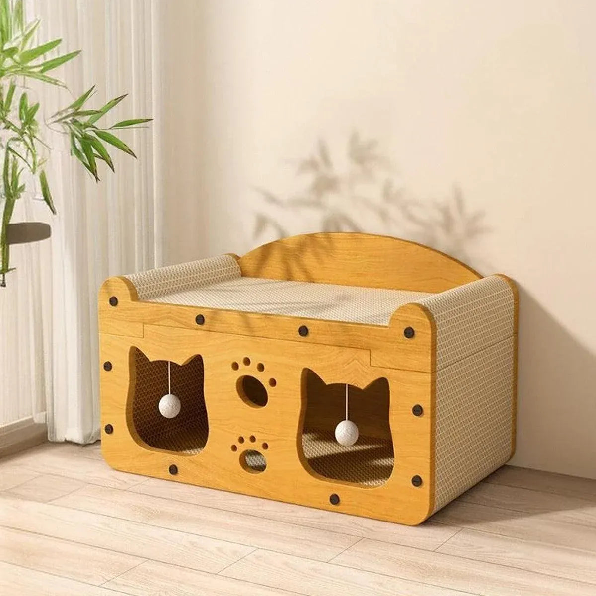 Cat Scratching Board Nest All in One Wear Resistant House Cat Scratching Toy