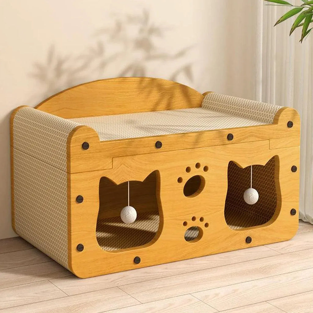 Cat Scratching Board Nest All in One Wear Resistant House Cat Scratching Toy