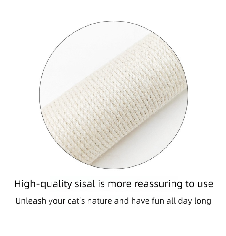 Grey Cat Climbing Frame with Sisal Scratching Post, Resting Platform & Hanging Pom-Pom Toys – Floor Standing Cat Tree for Indoor Cats